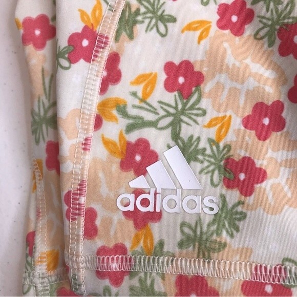 NWT Adidas Optime 7/8 Tights Multicolor Floral Print High Rise Tight Fit Medium - Picture 7 of 16